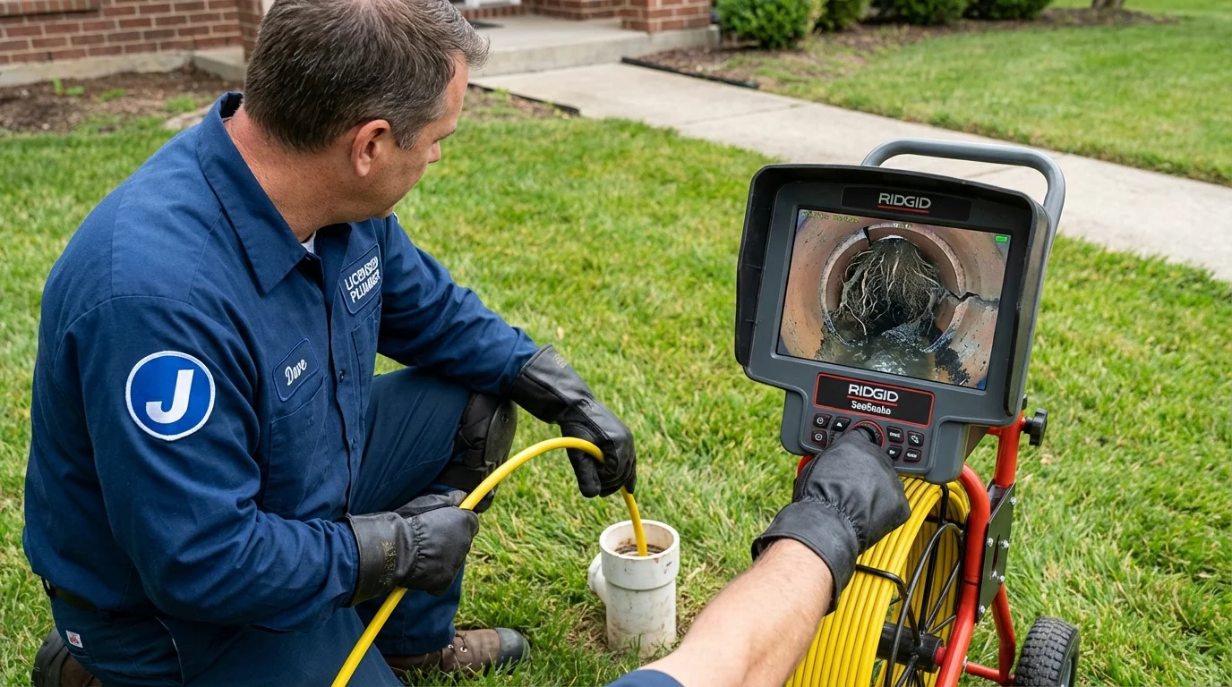 Sewer camera inspection being performed by Johns Plumbing LLC in West Wendover